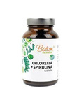 Συμπλήρωμα βιολογικής διατροφής Chlorella + Spirulina 300 δισκία 120 g (400 mg) - Batom