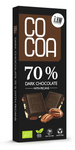 Μαύρη σοκολάτα 70% με πεκάν βιο 40 g - COCOA