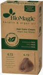 Βαφή μαλλιών ανοιχτό μπεζ ξανθό (8.72) 250 g - Biomagic