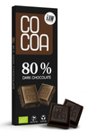 Μαύρη σοκολάτα 80% Βιολογική 40 g – Cocoa