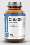 Βιταμίνη d3-vit 100 μg (4000 IU) χωρίς γλουτένη 120 κάψουλες - Pharmovit (clean label)