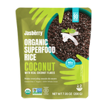 Αναποφλοίωτο ρύζι εξπρές με νιφάδες καρύδας Jasberry Rice χωρίς γλουτένη Βιολογικό 200 g - Calorie Watchers