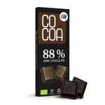 Σκούρα σοκολάτα 88 % βιολογική 40 g – Cocoa