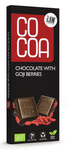 Ακατέργαστη σοκολάτα με μούρα goji bio 40 g - COCOA