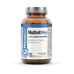 Multivit Men με κορεατικό ginseng χωρίς γλουτένη συμπλήρωμα διατροφής 60 κάψουλες - Pharmovit