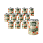 ΣΕT 12 x Κομμένες αποφλοιωμένες ντομάτες BIO 400 g/ 240 g