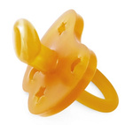 Ανατομική πιπίλα από φυσικό καουτσούκ, σχέδιο Αστέρια/Φεγγάρι, 3-36 μηνών – Hevea