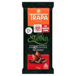 Μαύρη σοκολάτα 80% με στέβια 75 g – Trapa