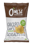 Chips από ρεβίθια με θαλασσινό αλάτι και μαύρο πιπέρι χωρίς γλουτένη bio 40g - O'Nest