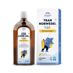 Νορβηγικό ωμέγα-3 μουρουνέλαιο (500 mg) για παιδιά από 3 ετών με γεύση λεμόνι συμπλήρωμα διατροφής 500 ml - OSAVI